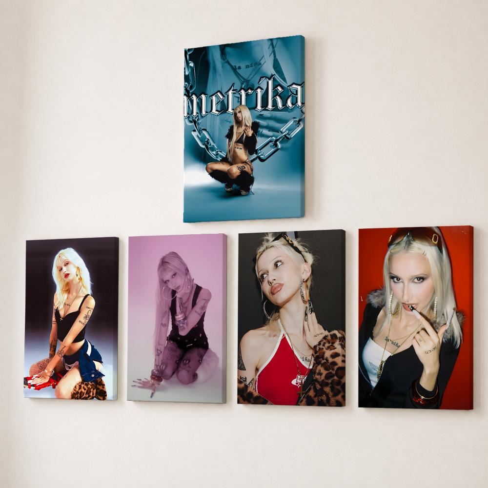 Canvas Wrap Ready - Dipinto di Rapper Cantante M-Metrika, Calligrafia