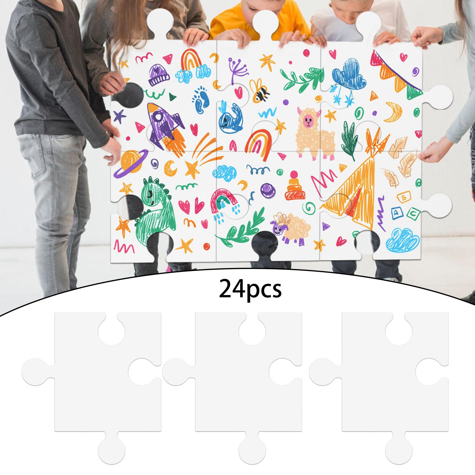 Puzzle Blank White - Puzzle bianco per bambini e adulti,